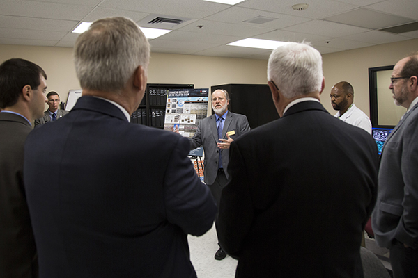 EERC employee speaking to group