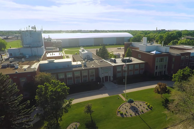 Overhead photo of the EERC complex